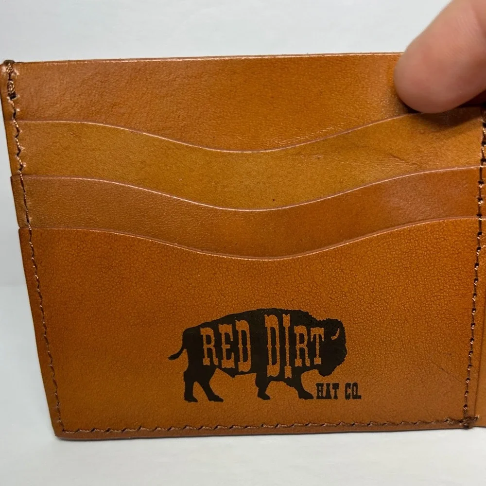 Red Dirt Hat Co. Bi-Fold Wallet Southwestern‎ Brown Leather Mens Brand New Aztec